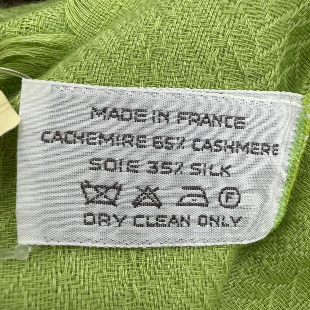 HERMES Green Silk Scarf - Picture 9 of 12